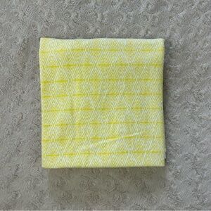 Parent's Choice Yellow White Diamonds Baby Receiving Blanket Flannel Tribal Geo